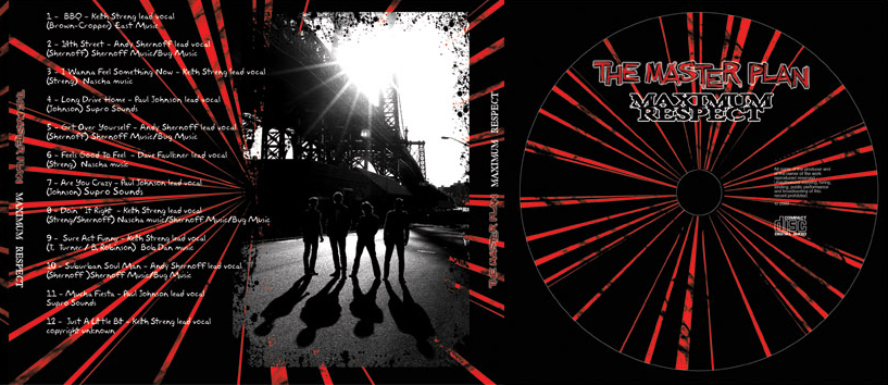 THE MASTER PLAN - MAXIMUM RESPECT - [Andy Shernoff, Keith Streng, Paul Johnson, Bill Milheizer] - CD & LP - 2010 - Nicotina Records